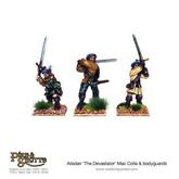 Mac Colla "The Devastator", with bodyguards and Highlander Hero